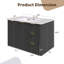 Ensemble de meuble-lavabo moderne avec lavabo Mid-Century-231672148-230641255