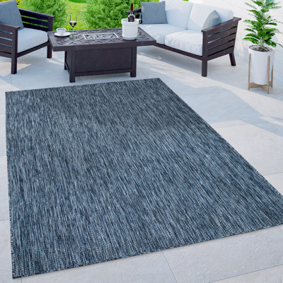 Iyana Flatweave Indoor / Outdoor Rug Blue
