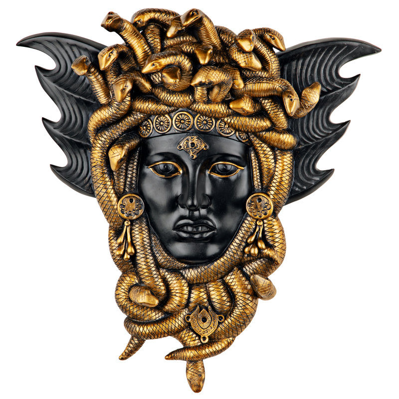 Décoration murale tête de serpents Medusa
