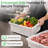 Meat lug 6 pack 20 x 15 x 7 inch 9 gallon white food grade plastic bus tubs with lids heavy duty utility container for dishwashing kitchen prep restaurant catering storage