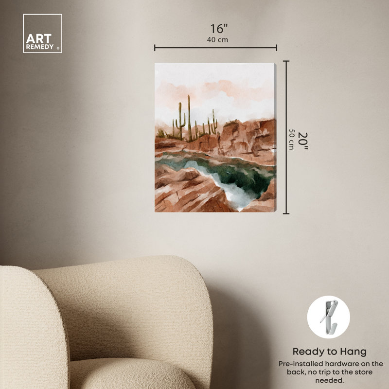 Hot Springs en juin, Toile tendue, H 20 po x l 16 po