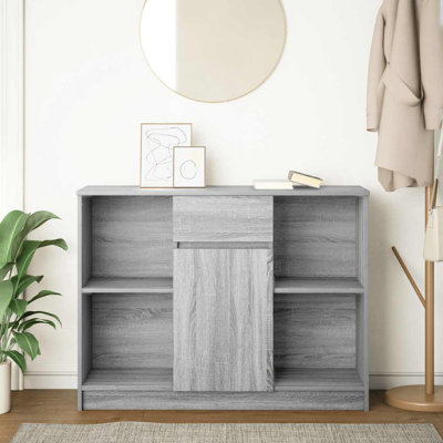 Sideboard With Drawer 101X35x76 Cm Engineered Wood