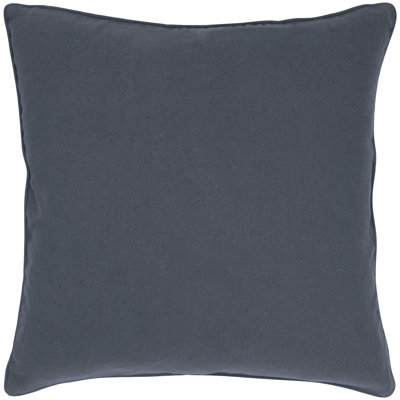 Housse de coussin en lin et plumes