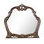 Miroir pour commode Ruth, brun cerise traditionnel 48 x 51