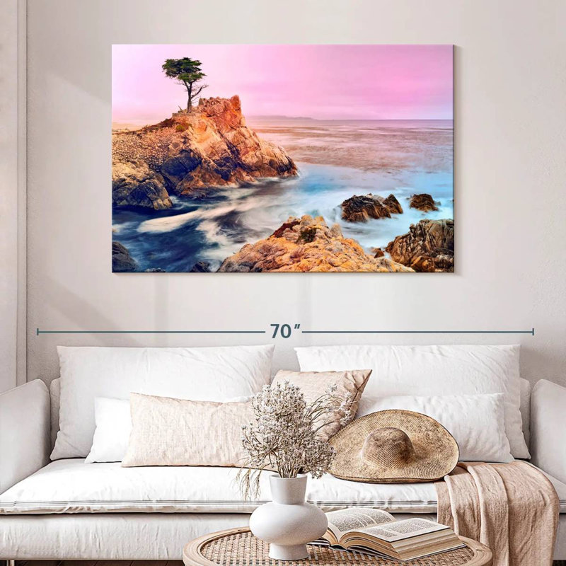 Gillard The Lone Cypress Pebble Beach, H 32 po x l 48 po