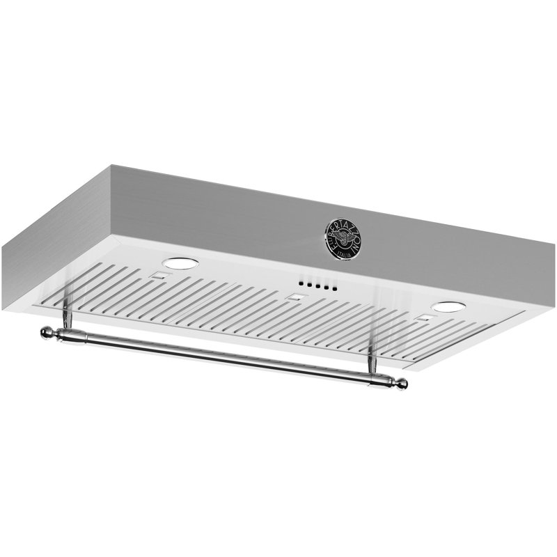 Bertazzoni 36" W Stainless Steel Wall Range Hood, Black