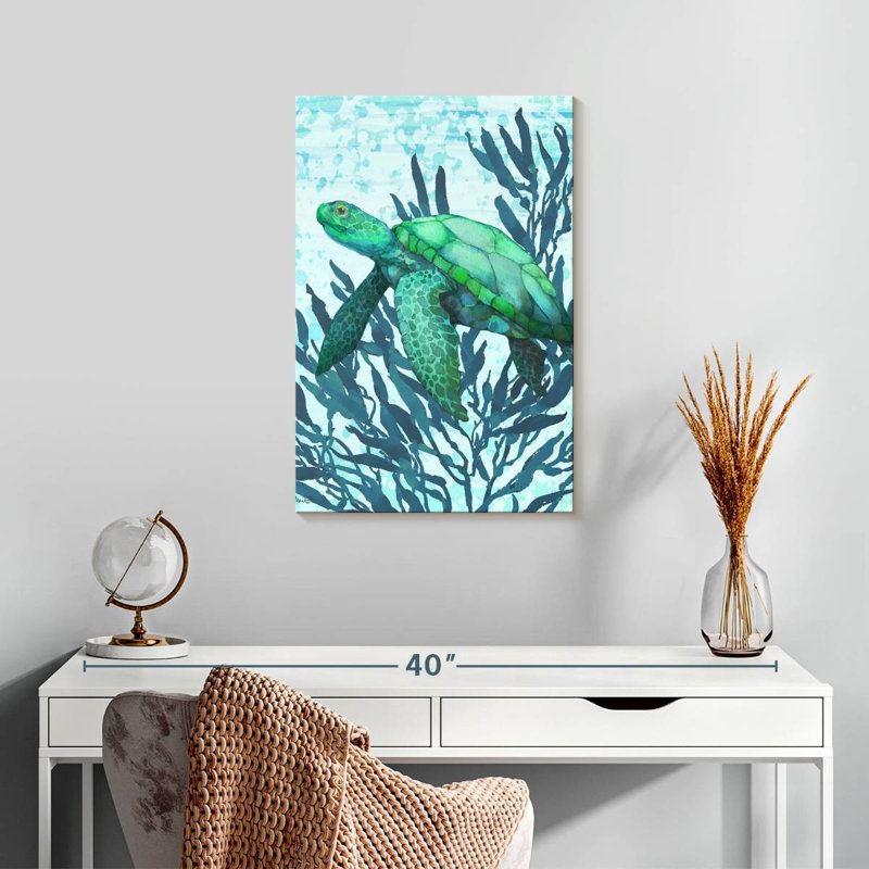 Brampt Calypso Turtles Vertical I - Bright, 24" H x 16" W