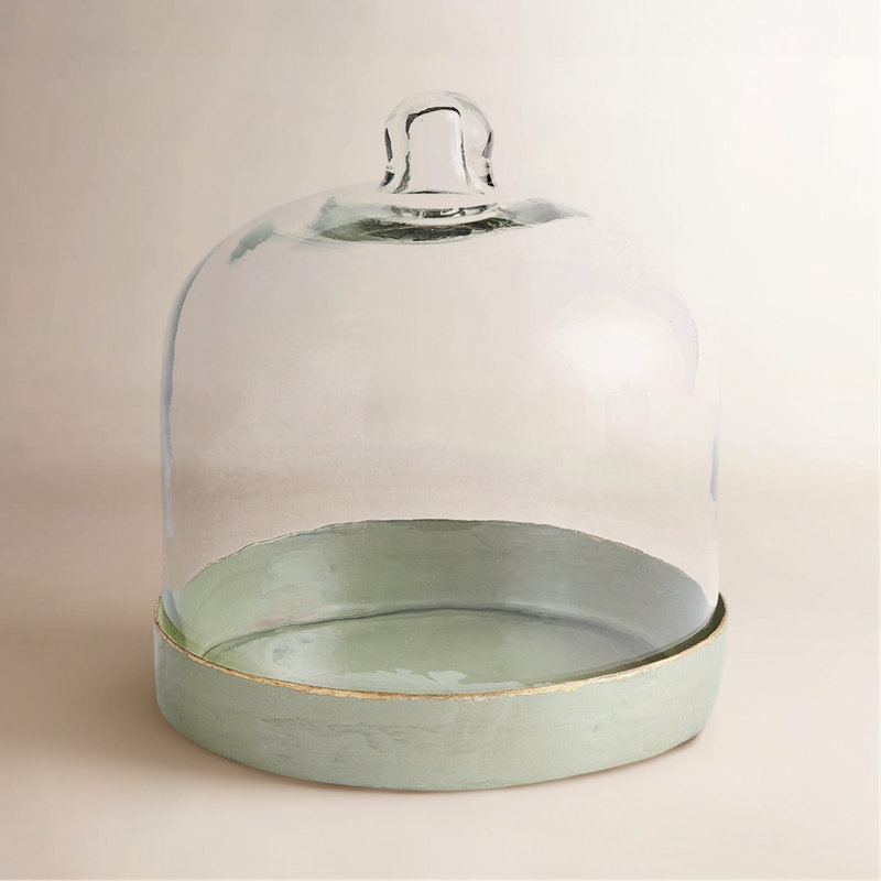 Kammie Tray With Cloche Small Iron Tray