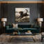 «Dogs Irish Water Spaniel», art mural sur toile brune-2133462390