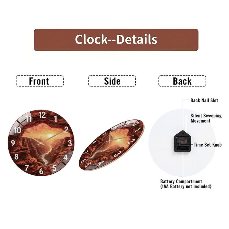 Horloge murale 12 po