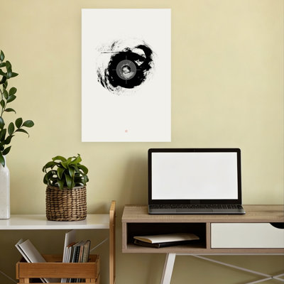 Art abstrait abstrait abstrait contemporain "Enso"