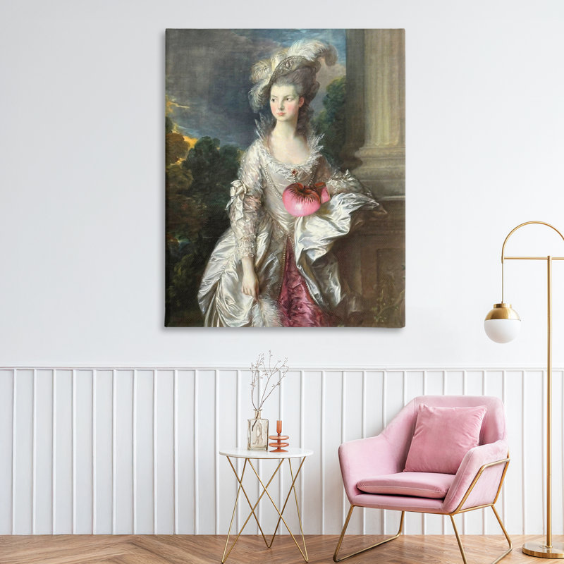 Dame historique avec toile de gant de boxe, design par Grotto Studios, H 48 po x l 36 po