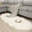 Tapis blanc en fausse fourrure Novelty Verlean-2113765837
