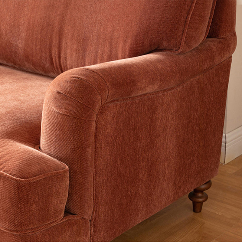 Coussin rouge Red Velours côtelé, Rouge, H 34,65 po x l 66,93 po x P 36,22 po
