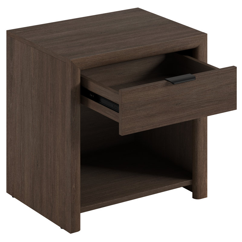 Table de chevet rectangulaire 24 po Clara en chêne brun Clara, Chêne brun