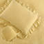 Ensemble de housse de couette à très grand lit, 2 pièces Shabby Chic Farmhouse, motif à volants rétro, microfibre douce, jaune-126214295-126214305