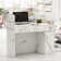 Parkerfield Rectangle Solid + Manufactured Wood Reception Desk with Filing Cabinet