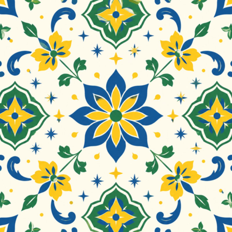 Adhésif mural auto-adhésif amovible à motif floral étoiles jaunes et scandinaves l 17,7 po x H 118 po Peel and Stick