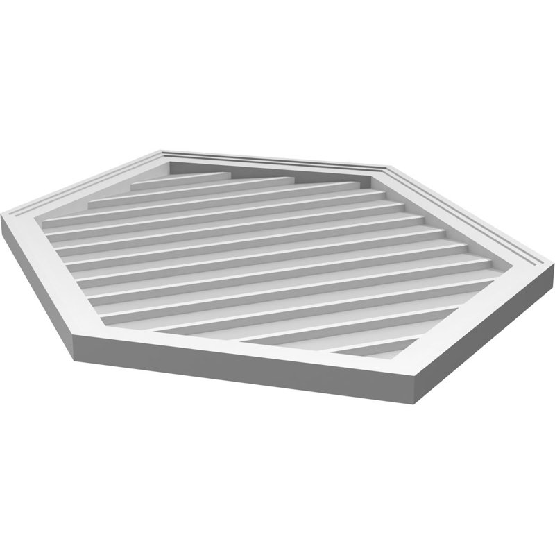 Ventilé vertical à pignon vertical en uréthane 9/12, H 42 po x l 28 po x P 1,5 po