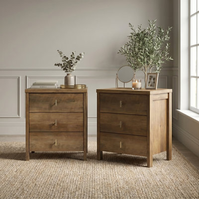 Allysyn Modern 3 Drawer Nightstand