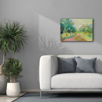 «Sunrise Forest» par Silvia Vassileva - peinture sur toile tendue