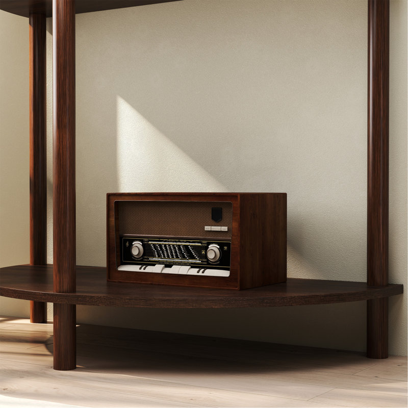 Console Arti-Crafted Demi-Lune Wave, Brown
