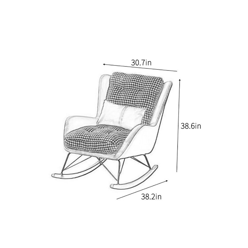 Chaise berçante Casual, Orange