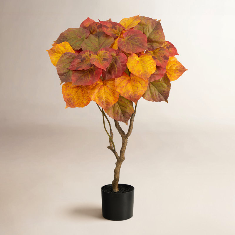 Faux Ficus Tree Plastic, 36" H x 26" W x 14" D