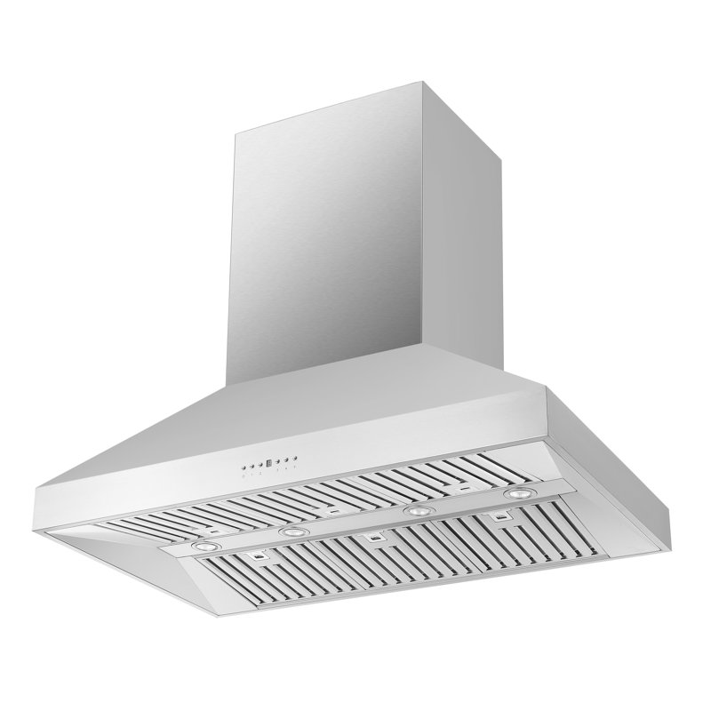 Hotte murale Coppito de 48 pouces, double moteur 1200 CFM, contrôle de 4 vitesses, tout acier inoxydable