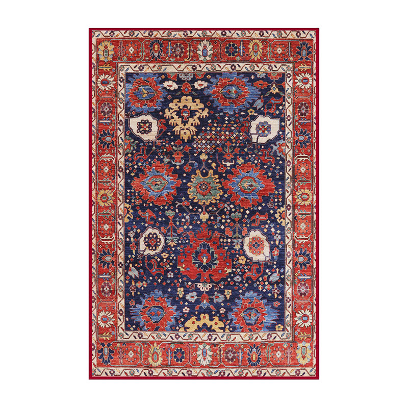 Tapis marocain tissé à la machine, Rectangle 4 pi x 6 pi
