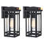 Lanterne murale d'extérieur 11,91 po Dusk to Dawn & Motion Sensor