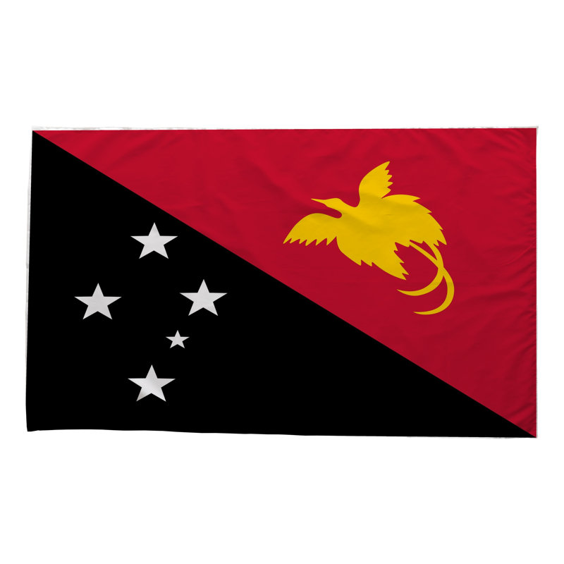 Drapeau de la Papouasie-Nouvelle-Guinée - drapeau extérieur, 24" H x 36" W
