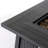 28-Inch Iron Square Propane Fire Pit Table