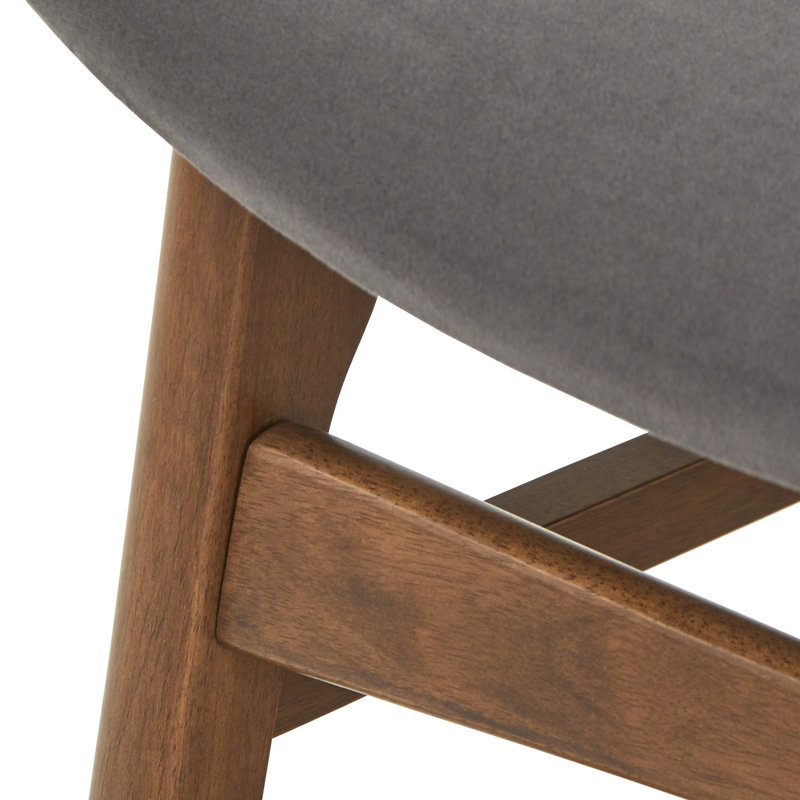 Fauteuil d'appoint et repose-pieds en polyester capitonné de 27 po de large Leonid