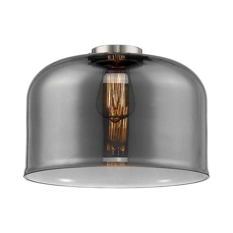 Abat-jour de luminaire suspendu en verre 8 "H, Fumée