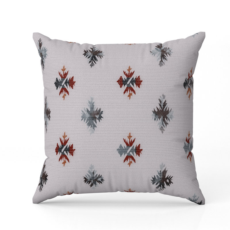 Sedona Sparkle Indoor/Outdoor 16x16, Square 16", Gray/Red