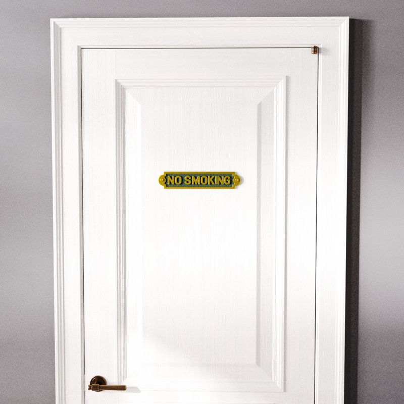 Plaques No Smoking Wall Plate Sign