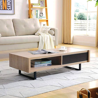 Table basse de salon Mid-Century Modern Ash