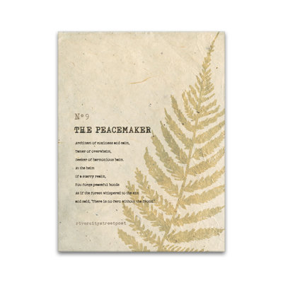 " The Peacemaker' Framed Print Wall Art By River City Street Poet " by Meredith Jade Garrett