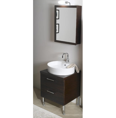 Aurora 22.5'' Single Bathroom Vanity with Ceramic Top