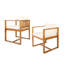 De 2 fauteuils de salle à manger de patio - pour un plaisir incomparable Assise ouverte et dossier exceptionnel Siège en mousse épaisse Robuste structure et doublure de la chaise en bois robuste (2) Coussin Delight-325675946-325675940