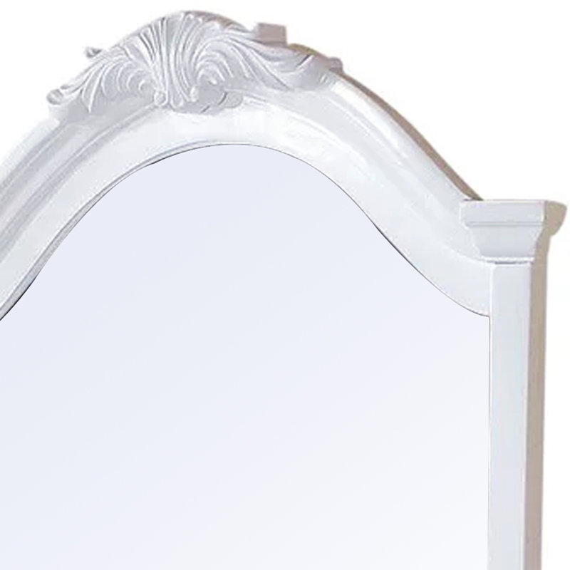 Miroir mural biseauté en bois Rosalind