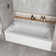 Streamline 66 in. x 32 in. Acrylic Left-Hand Drain Alcove Bathtub With External Drain