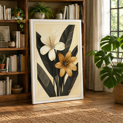 Two Studies Botanical - Wrapped Canvas