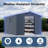 8X10 FT Outdoor Storage Shed, Large Metal Tool Sheds With Window And Lockable Doors, Garden Shed
