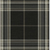 Westley Black Plaid Wallpaper
