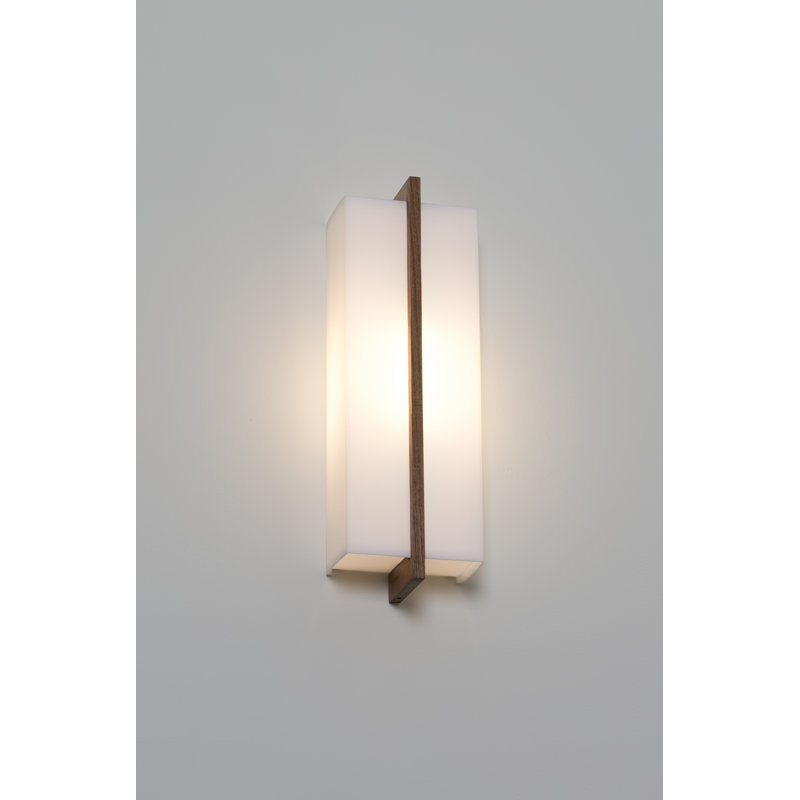 Via Flush Mount Sconce, Walnut