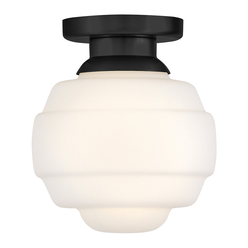 Plafonnier encastré Penny, H 10,5 po x l 9 po x P 9 po, Noir