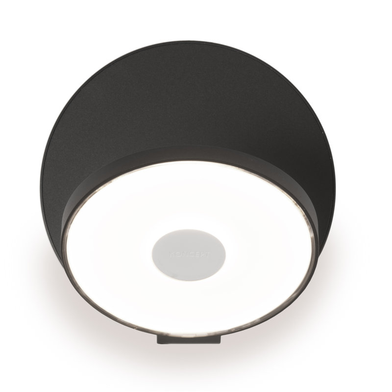 Plafonnier encastré à DEL 1 lumière Gravy, Noir métallique