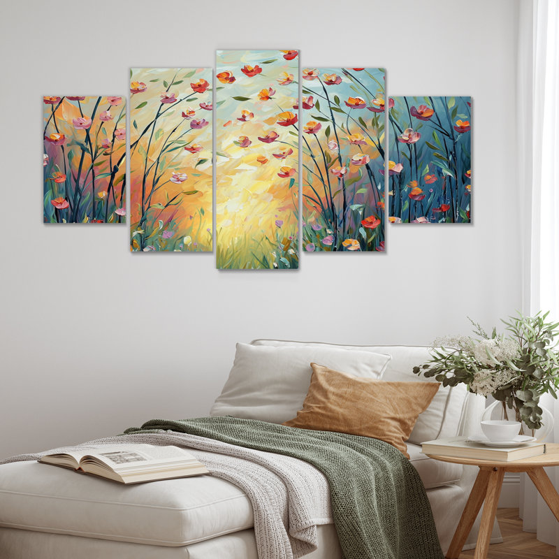 Orrwell - Wildflowers Wall Art - Art mural traditionnel pour le salon